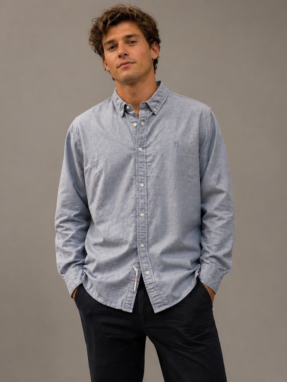 14th & Union • NWT Light Blue Men's Button-Down Casual Shirt